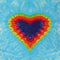 Liquid Blue Tie Dye Heart Steam Deck Handheld Gaming Computer Skin